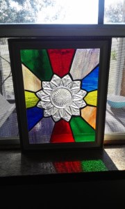 Stained Glass Crystal Plate